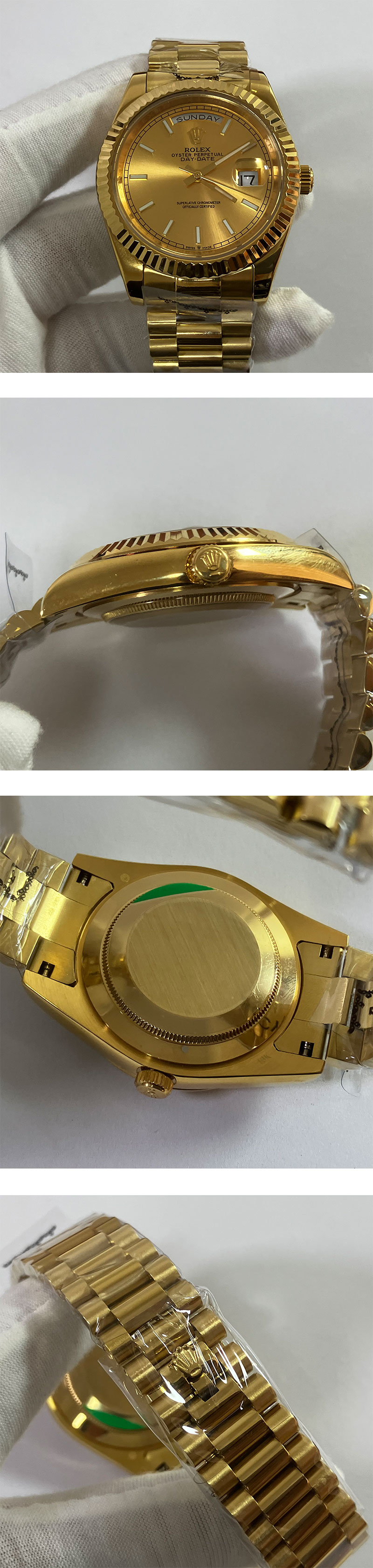 格安腕時計通販 ロレックスコピー デイデイト M228238-0003 シャンパン 日本完売品